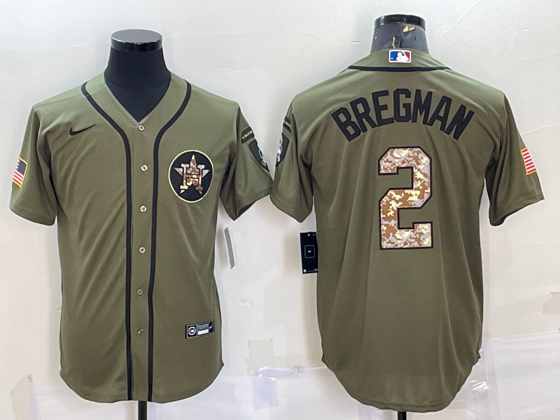Men's Houston Astros Alex Bregman #2 Green Jersey